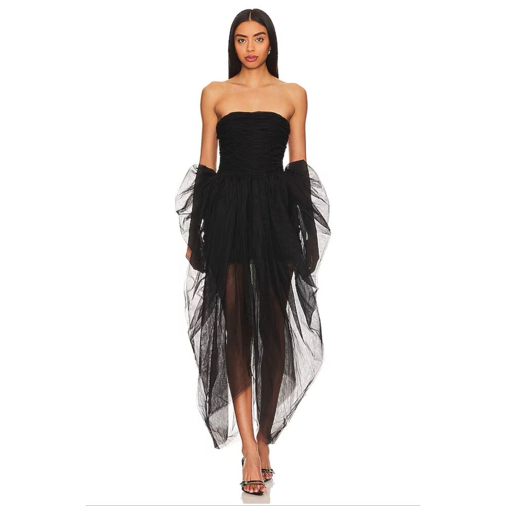 LAMARQUE PIXIE CORSET DRESS IN BLACK XS $450
